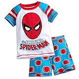ディズニー Disney スパイダーマン 半袖 パジャマ マーベル フェイス (7歳 120cm) [並行輸入品]