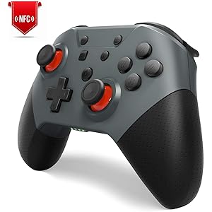 Switch コントローラー【最新型】 Maxku NFC機能 ワンキーウェイクアップ機能 TURBO連射速度調整機能 HD振動強度調整機能 Switch Pro コントローラー Amiiboに対応できます 小型6軸ジャイロセンサー搭載 Bluetooth(5.0)接続 Nintendo スイッチの全てシステムに対応 高耐久ボタン 日本語取扱説明書付き