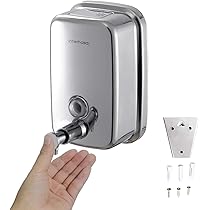 シャンプーディスペンサー 壁掛け ソープディスペンサー 自動 500ml 楽天市場】シャンプー ディスペンサー 壁掛け 2連式 大容量