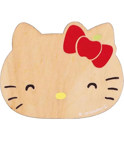 Amazon｜サンリオ (SANRIO) ハローキティ コースター 木製 ダイカット