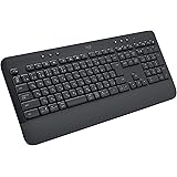 ロジクール SIGNATURE K650GR ワイヤレス キーボード パームレスト 薄型 疲れにくい bluetooth Logi Bolt Unifying非対応 日本語配列 windows mac chrome Android 無線 ワイヤレスキ