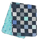 くろちく 両面ガーゼてぬぐい市松小紋