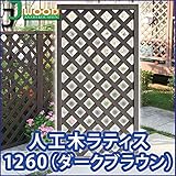 人工木ラティスフェンス ラティス ダークブラウン ラティス 人工木 ラティス 目隠し ラティス 120 ラティス