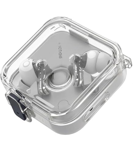 Amazon.co.jp: Spigen Nothing Ear (2) ケース クリア カラビナ付き