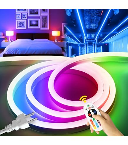 Amazon.co.jp: 100V -新開発 EL蛍光チューブ管 LEDテープライト 120SMD 
