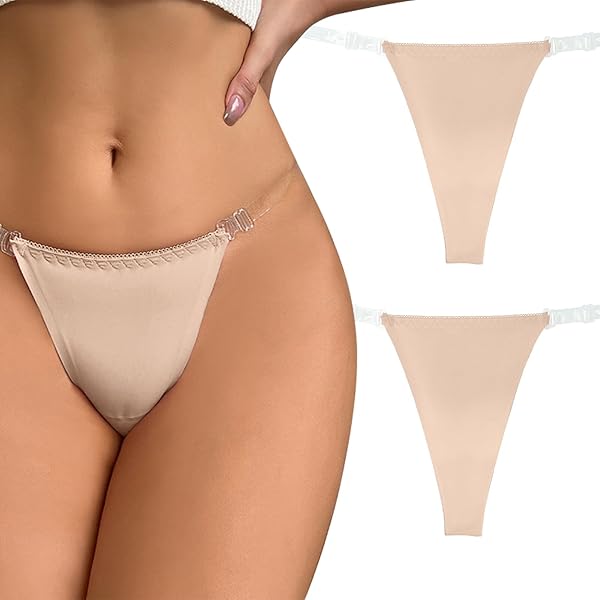 Amazon.co.jp: [Grandool] 透明紐 水着 用 Tバック インナー 防盗撮