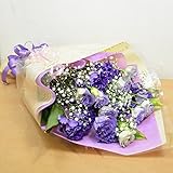 [エルフルール] 花束 トルコキキョウ&かすみ草 パープル 誕生日 プレゼント ギフト 敬老の日 古希