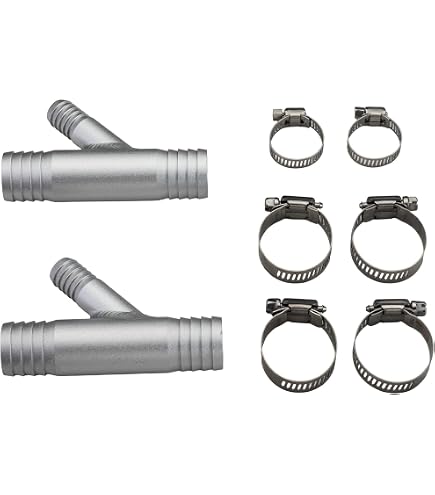Boltigen 2-Pack Brass Hose Barb Ball Valves 5/8" - With Stainless Steel Clamps, High Temp Resistant - View #6