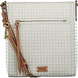 Fossil Women's Emma Top Zipper Crossbody Hand Bag Leather Cross Body 化石女性のエマトップジッパークロスボディバッグレザークロスボデ