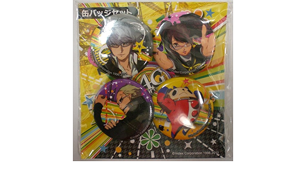 Amazon ペルソナ4 ザ ゴールデン 缶バッジセット Aセット 鳴神悠 巽完二 久慈川りせ クマ P4g アニメ 萌えグッズ 通販