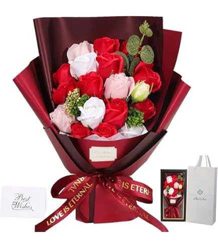 Amazon｜ソープフラワー花束 母の日プレゼント女性 人気 ，誕生日