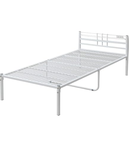 Amazon｜ニトリ(NITORI) シングルパイプベッド バジーナF3 BK 2000916