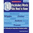240 Vocabulary Words Kids Need to Know: Grade 2: 24 Ready-to-reproduce Packets That Make Vocabulary Building Fun & Effective 