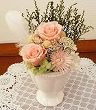 ペットのお供え　お悔み　天使のアレンジメント　やさしい彩りの枯れないお花【プリザーブドフラワー】