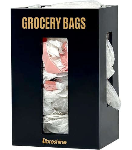 STWWO Large Metal Trash Bag Holder Dispenser - Under Sink Organizer, Wall Mount Or Freestanding - View #7