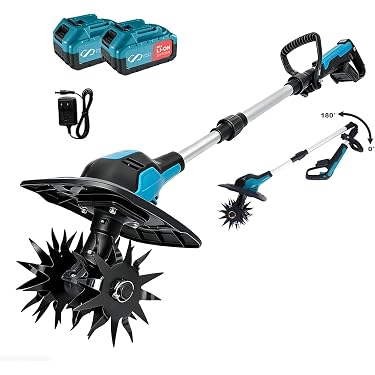 Amazon | 耕運機 家庭用 充電式 電動耕運機 255mm耕幅・220mm耕深 900W
