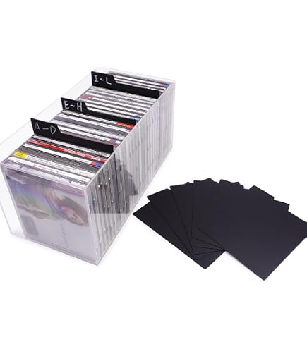 Amazon | Skyygemm CDおよびDVDディバイダー タブ付き 50枚 5 x 5.5
