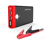 Arteck ジャンプスターター 12V車用エンジンスターター 12000mAh ポータブル充電器最大400A LED緊急ライト搭載 QC 3.0 & USB-Cスマホ急速充電器 24ヶ月保証付【日本語取扱説明書付き】