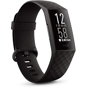 Fitbit Charge4 GPS搭載フィットネストラッカー Black/Black L/Sサイズ [日本正規品] FB417BKBK-FRCJK