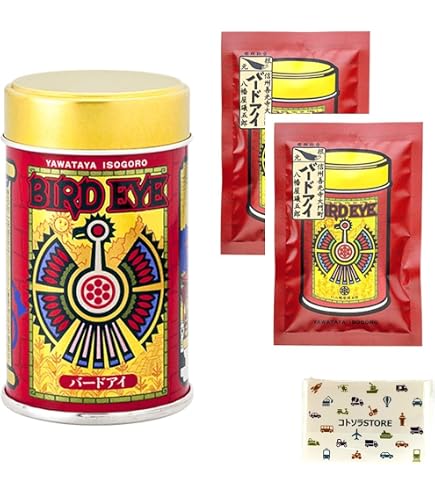 Amazon | 一味唐辛子 BIRD EYE （バードアイ） 12g缶＋詰替8g×1袋 八幡