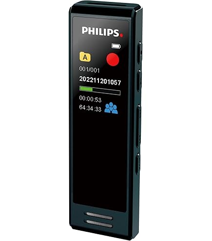 Amazon | PHILIPS ICレコーダー 16GB内蔵メモリ搭載 VTR8010 | Philips