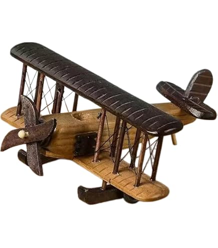 Amazon | Oshhni 金属製飛行機模型 鉄製飛行機複葉機 手工芸品