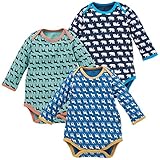 西松屋 EFD 3枚組長袖ショルダーロンパース肌着（アニマルシルエット）【70cm・80cm・90cm】 新生児 90