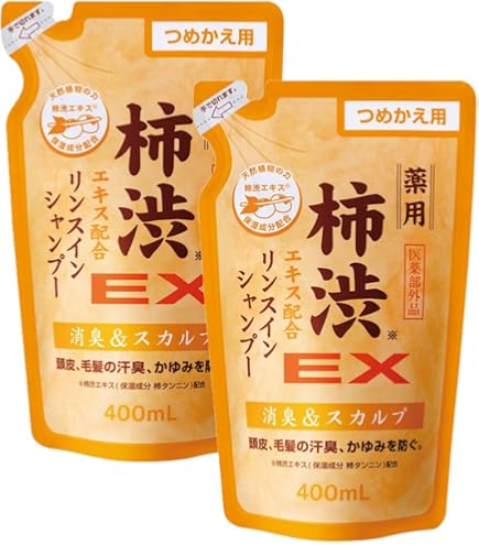 Amazon | エスジェ 薬用柿渋エキス配合 リンスインシャンプー EX