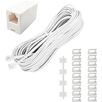Amazon | Cablecc 5 Way Outlet 6p4 C rj11 rj12電話電話モジュラー