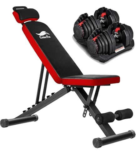 可変式ダンベル 40kg 2個セット　トレーニングベンチ Amazon | CuteeFox 商品 トレーニングベンチ＋可変式 ダンベル 40kg