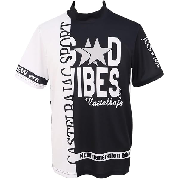 CASTELBAJAC カステルバジャック　ゴルフ 半袖モックネックシャツ　50 CASTELBAJAC カステルバジャック ゴルフ 半袖モックネックシャツ 50