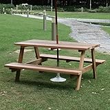 ガーデンテーブル 木製 テーブル レッドシダーピクニックテーブル OHPM-105