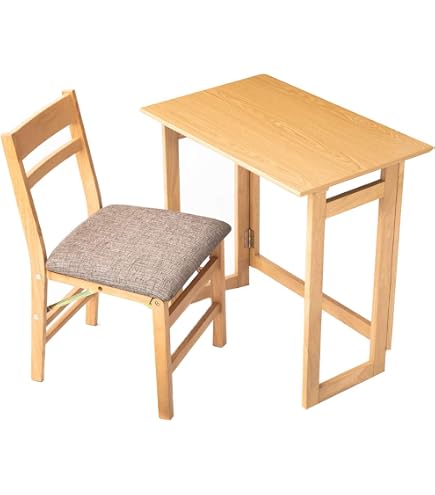 Amazon｜折りたたみ デスク チェアセット 机 (幅50×奥行48×高さ70cm