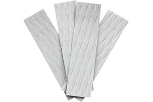 4PCSサーフボードトラクションパッドサーフィンスキムボードデッキトラクションパッドスキンボードのショートード用フロントテールパッドなし