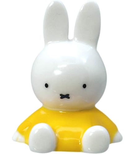 Dick Bruna Miffy Rabbit Wooden Chopstick Rest - Natural Wood Table Mascot, Brown