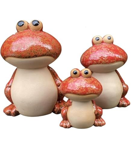 Amazon.co.jp: 陶器製置物/カエルの傘立て/蛙/傘置き/緑蛙 グリーン