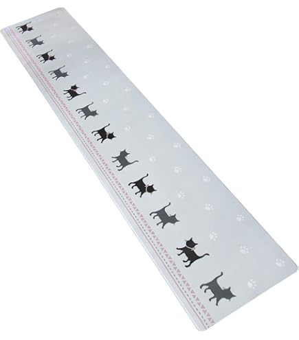 カキウチ 拭けるPVCキッチンマット キャットシェイプ45×240cm BE Amazon｜カキウチ 拭けるPVCキッチンマット キャットシェイプ45