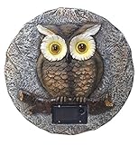 Moonrays 91664 Solar Powered Owl Garden Stone [並行輸入品]