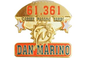 Peter David(ピーターデイビッド） NFL マイアミ・ドルフィンズ ダン・マリーノ パッシングリーダー ピンバッジ - -