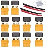 5ペアXT60Hシースハウジングメスオスコネクタプラグ Rc LipoバッテリーRCモデル用のリチウム電池放電端子 (XT60Hプラグ)