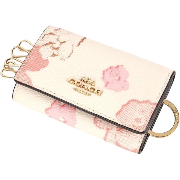 Amazon | コーチ COACH レディース キーケース レザー ピンクベージュ  