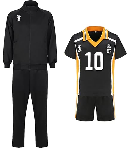 Amazon.co.jp: ACOS ハイキュー!! 烏野高校 バレーボール部 ジャージ L