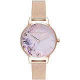 正規代理店 [OLIVIA BURTON] オリビアバートン 時計 腕時計 レディース OB16PP39 ウォーター カラー フローラル ローズ ゴールド メッシュ