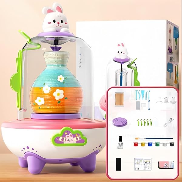 Amazon.co.jp: Make It Real: Mini Pottery Studio - 26 pcs DIY
