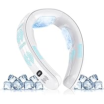 ネッククーラー 冷却プレート 首掛け扇風機 AI電力管理 冬夏兼用 ホワイト Amazon | Azidxu ネッククーラー 首掛け扇風機 ネックファン