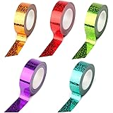 キラキラテープ 新体操装飾 グリッターテープ DIY アクセサリー 手作り用 誕生日パーティー 結婚式 diyテープ デコレーション 5個入