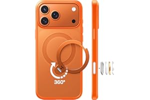 TORRAS iPhone 17 Pro Max 用 ケース【多機能一体・360°新定点回転スタンド】 Magsafe対応 【Ostand Q3 Spin】高耐久性 耐衝撃 ゼンマイ式スタンド リング 縦横両対応 マグネット搭載 急速充電対応 指紋防