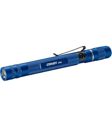 Lampe Stylo COAST A9R 54 Lumens - Rechargeable, Argent, Neuf