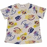 アンパンマン Tシャツ 半袖 アンパンマン号 モグリン 乗り物 総柄 プリント 綿100％ 夏物 fpo-ta3105 90cm オートミール