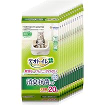 Amazon | デオトイレ 消臭・抗菌シート 猫用トイレシート 20枚×12個 猫